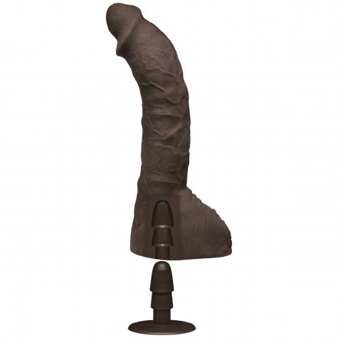 Коричневый фаллоимитатор-гигант Prince Yahshua ULTRASKYN 10.5” Cock with Removable Vac-U-Lock Suction Cup - 27,4 см.