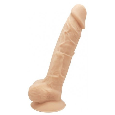 Телесный реалистичный фаллоимитатор DILDO 9INCH FLESH - 22,9 см.